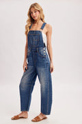 Denim Barrel Overalls